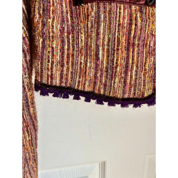 Vintage Y2K Boho Chic Blazer Size Small | Cynthia Steffe Jacket | Eclectic - Picture 3 of 7